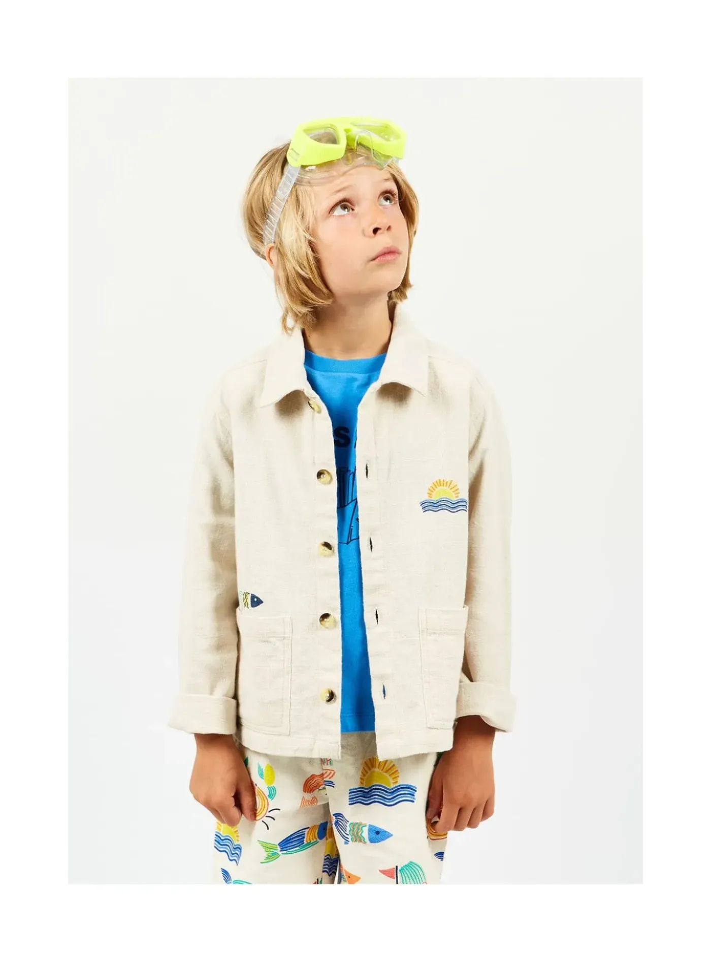 Arsene et les pipelettes Veste Imprimée Plage NATURAL14 Fashion