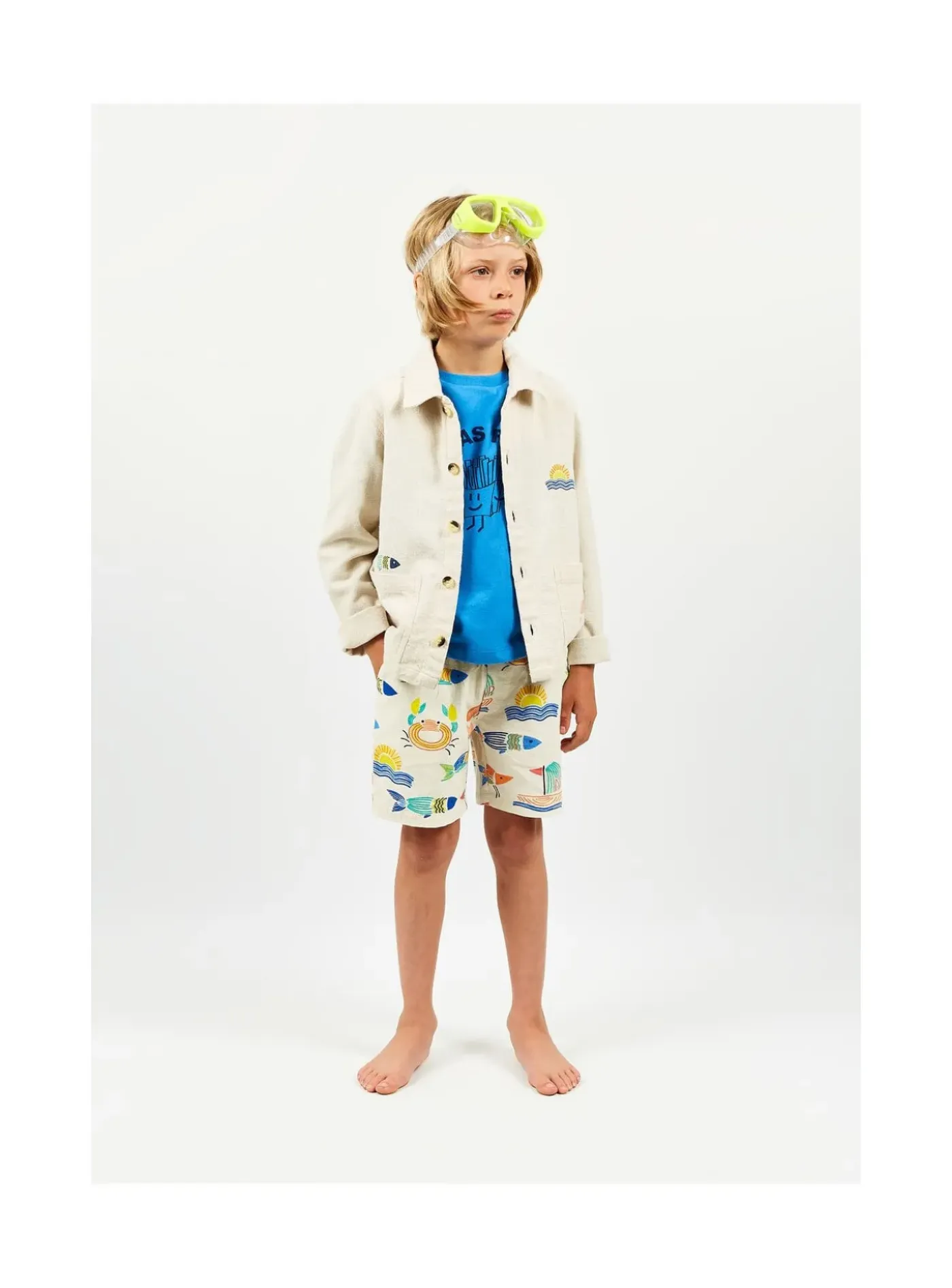 Arsene et les pipelettes Veste Imprimée Plage NATURAL14 Fashion